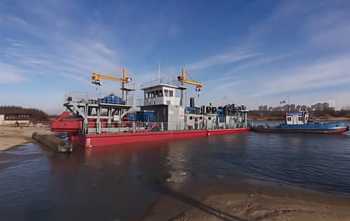 Dredger in the Ob-Irtysh basin