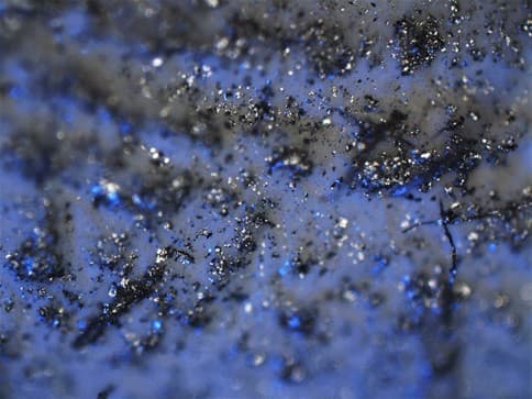 Superficie cilíndrica de una muestra de cerámica con impregnación sin cocción