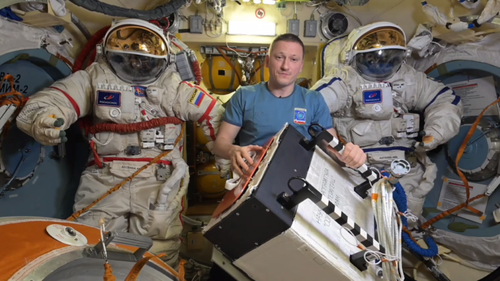 Sergey Kud-Sverchkov with the "Solntse-Teragerts" equipment