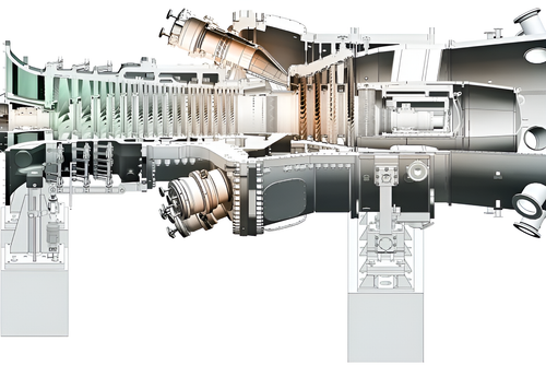 Esquema de la turbina GTE-65.1