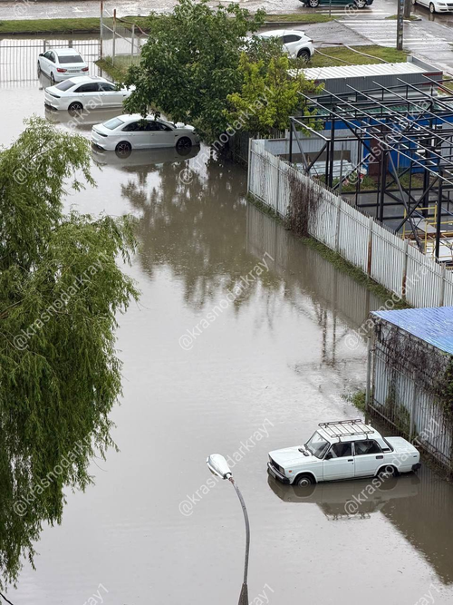Uno de los patios en Krasnodar