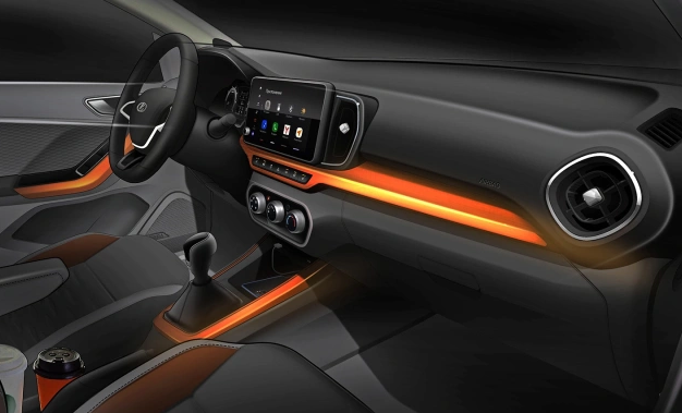 Render of the Lada Iskra interior