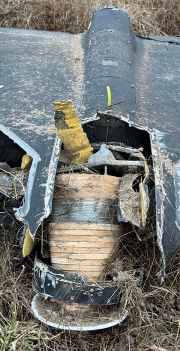 "Geran-2" kamikaze drone made of wood and metal