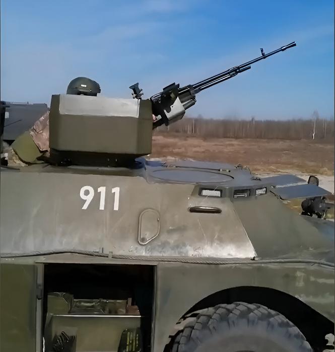 &nbsp;BRDM-2 with a machine gun&nbsp;"Utyos"