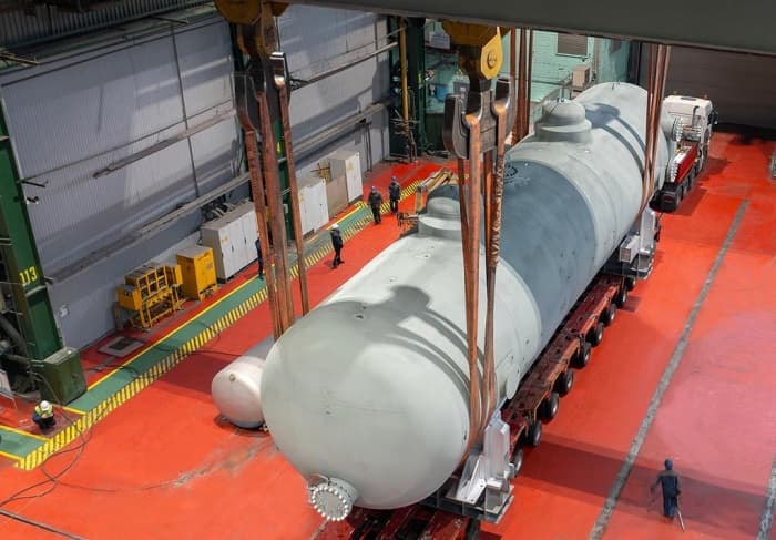 Горизонтальная версия сепаратора-пароперегревателя для АЭС «Аккую»