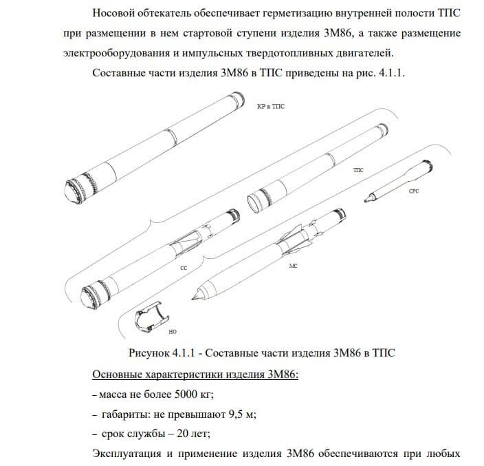 New Bastion coastal defense missile system missile with index 3M86