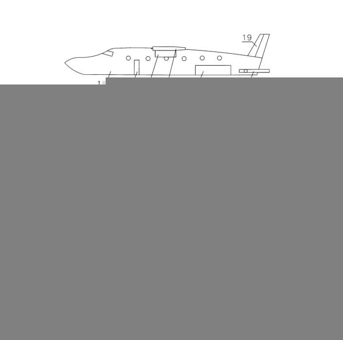 Concepto de avión de pasajeros de despegue y aterrizaje vertical