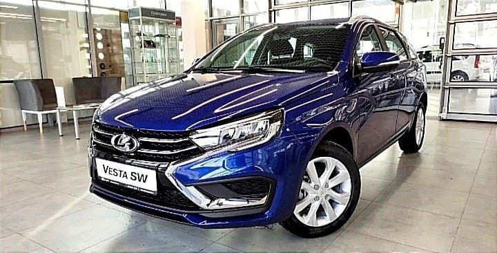 Lada Vesta в синем цвете