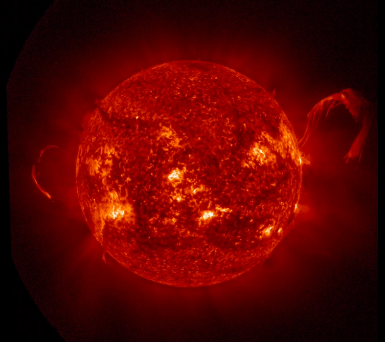 Solar prominences captured by subscribers of the channel "Cosmic Weather - XRAS.RU"