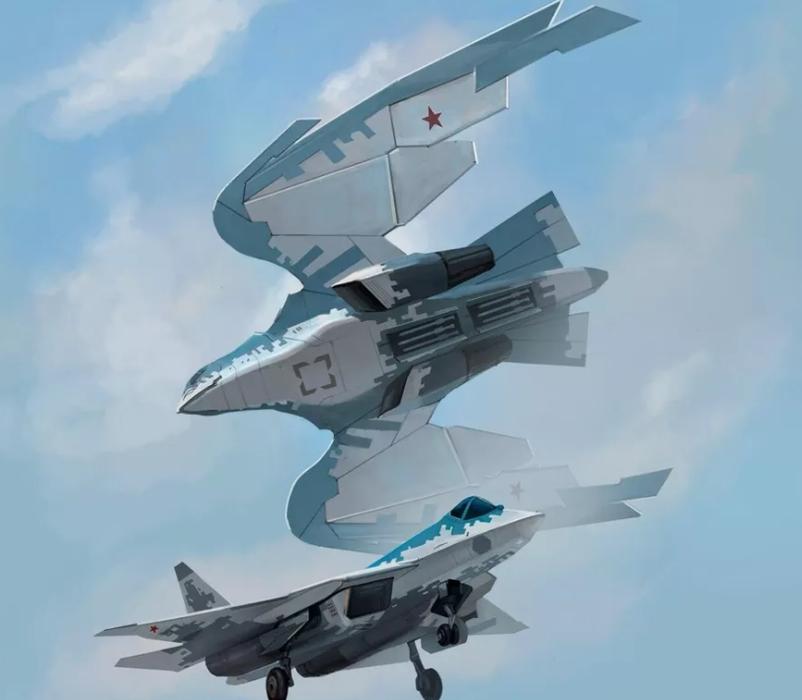 Су-57 в образе стальной птицы