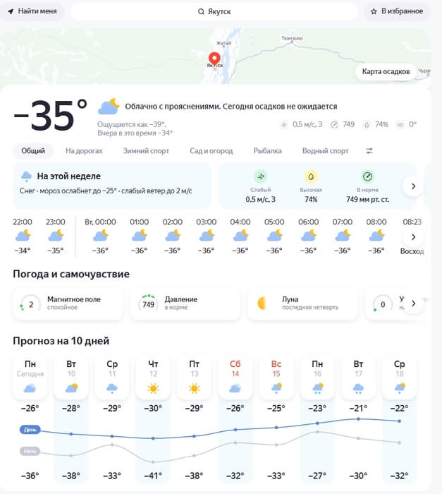 Yandex Weather