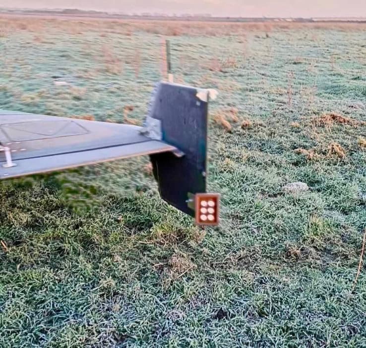  Infrared spotlights installed on one of the \"Gerans\"&nbsp;to blind&nbsp;antiaircraft FPV drones. 