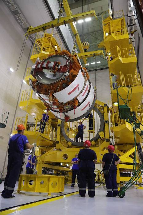 Собранный «пакет» для ракеты-носителя