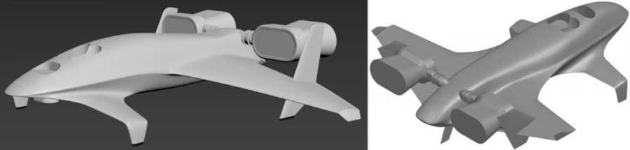 Технический рендер БПЛА от компании «Транспорт будущего»