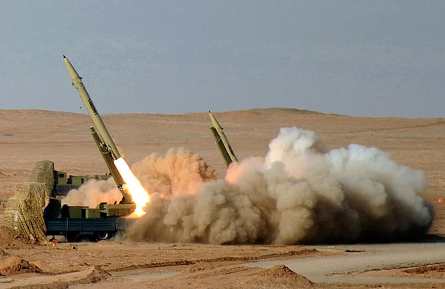 &nbsp;Launch of the Iranian Fateh-110 missile