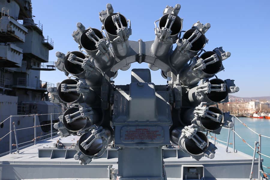 RBU-6000 — rocket-propelled depth charge launcher.