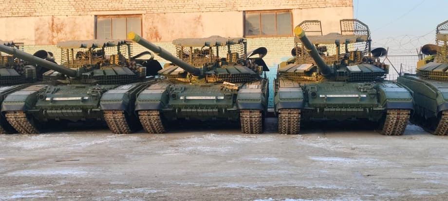 Танки Т-72Б3М с реактивной броней «Реликт»