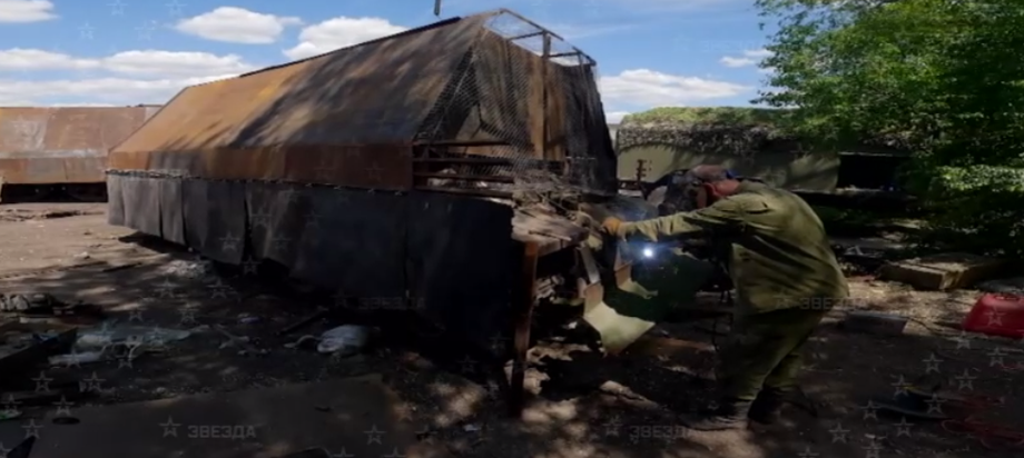 Т-72, превращённый в «Царь-мангал»