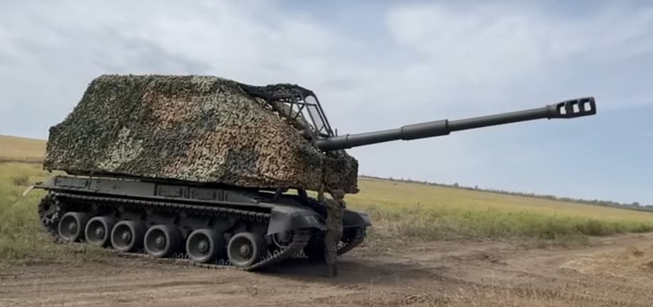 Cañón autopropulsado "Msta-SM" con "Zar-Mangal"