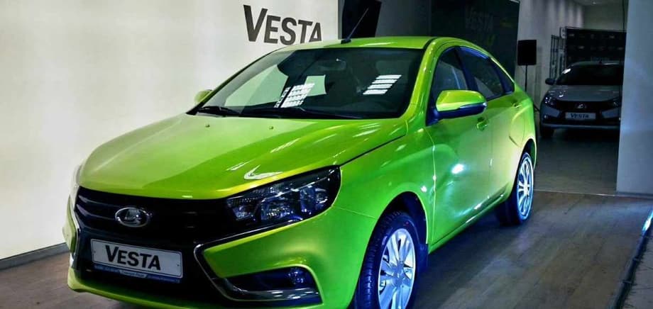 LADA Vesta sedan, start of sales, 2015<br>