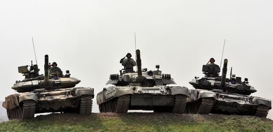 T-90S, T-80U and T-90A