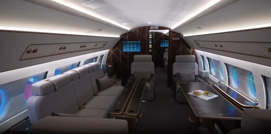 Cabina de la versión ejecutiva del SSJ-100