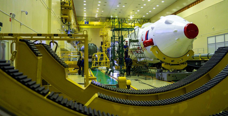 Soyuz-2.1a rocket with Soyuz MS-27 spacecraft