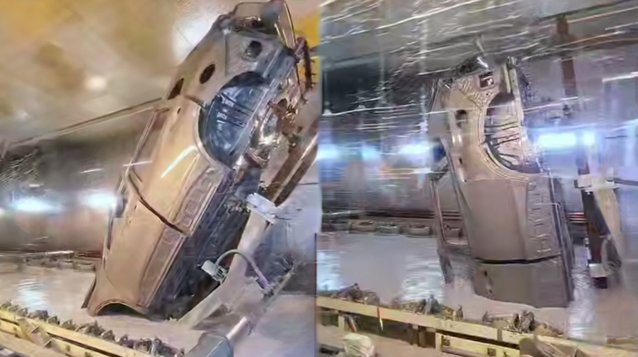 Cataforesis de la carrocería del automóvil Tenet T4, captura de pantalla del video de Maxim Kadakov