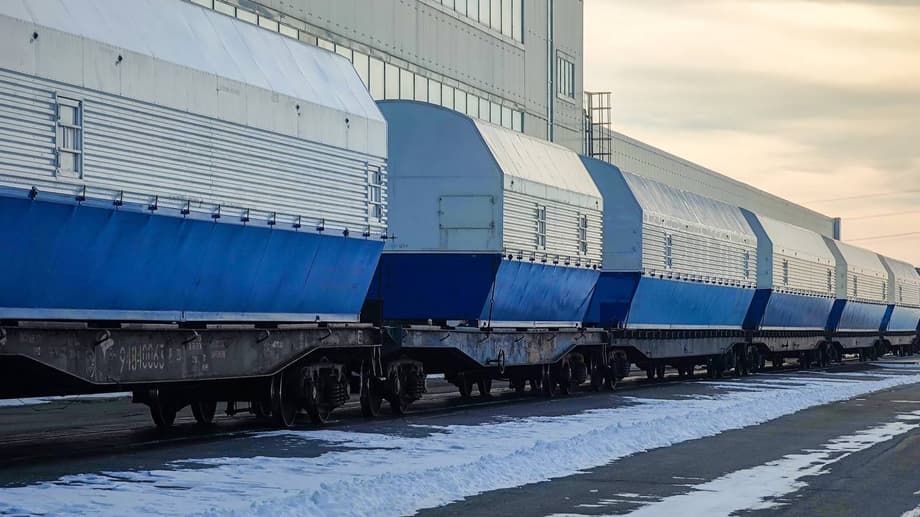 Llegada del tren a Vostochny