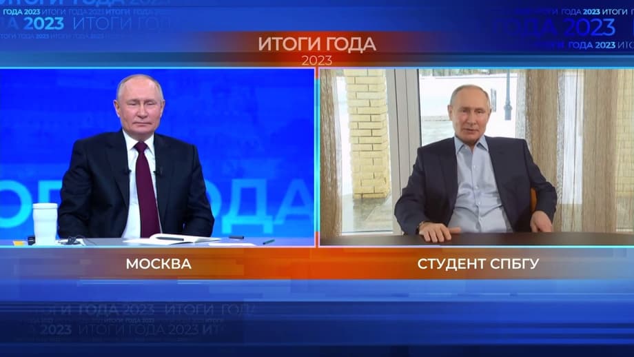 Владимир Путин и его цифровой двойник