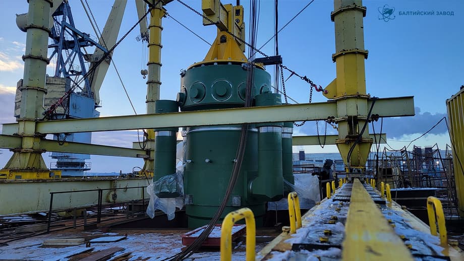 The next stage of reactor installation will be the installation of auxiliary equipment and fittings