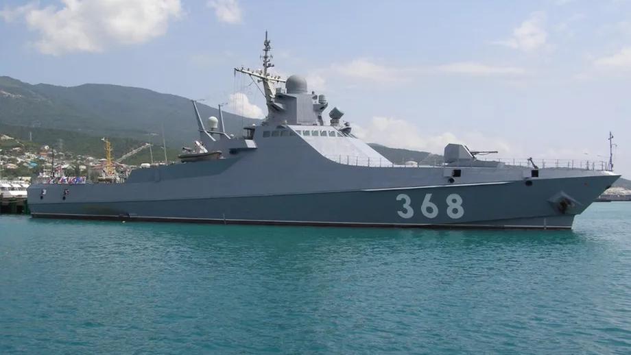 Project 22160 ship is equipped with the Kalibr-NK guided missile system