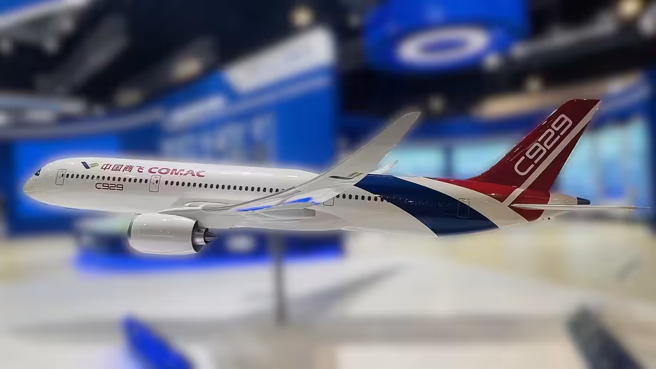 Comac C929 mockup at Singapore Airshow 2024