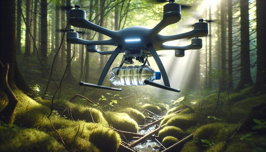 A number of combat drones are used as couriers