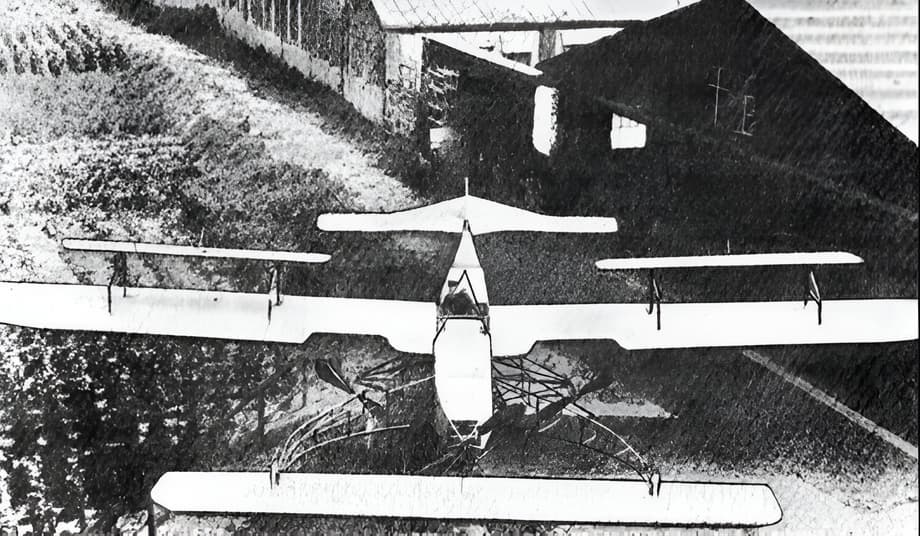 Image of the aircraft designed by the Russian design engineer and inventor Lutsky Boris Grigoryevich