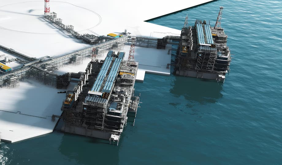La terminal "Utrénniy" es la parcela №2 del puerto marítimo de Sabetta y se está construyendo en el marco del proyecto "Arctic LNG 2"
