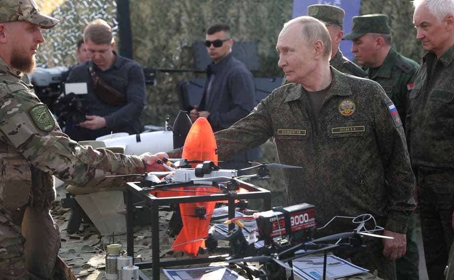 Putin en el campo de pruebas de «Mulino»