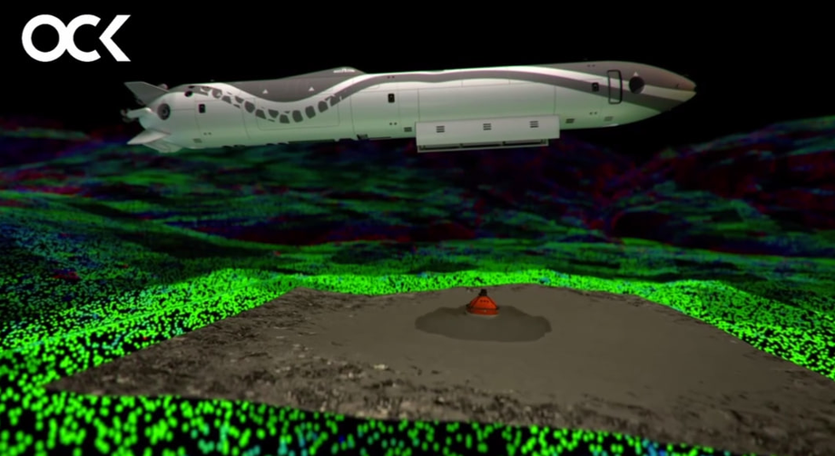 The underwater robot "Argus-D" drops a load