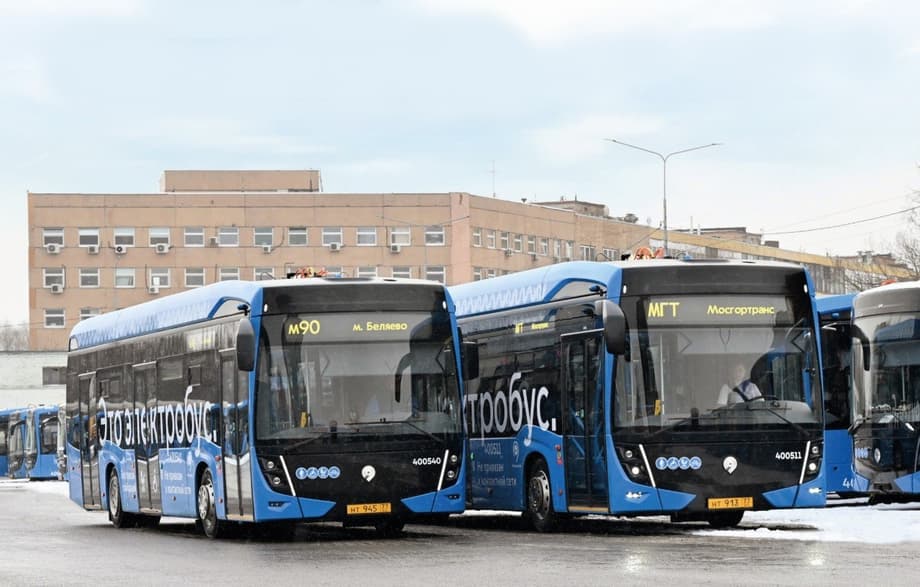 Autobuses eléctricos en Moscú