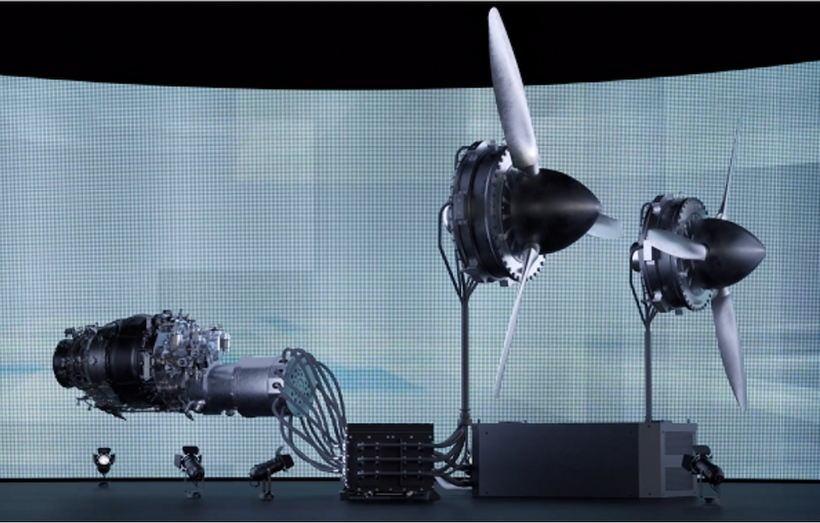3D model of a hybrid power plant. Photo: Rostec<br>
