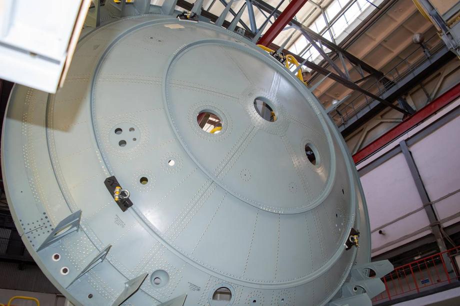 Keel beam bay of the MC-21-310 aircraft&nbsp;