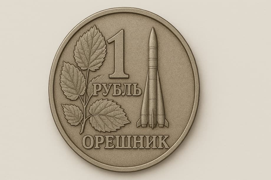 Юбилейная монета с «Орешником» по версии ChatGPT