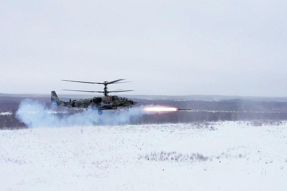 Ka-52 con misil «Vortex-1»