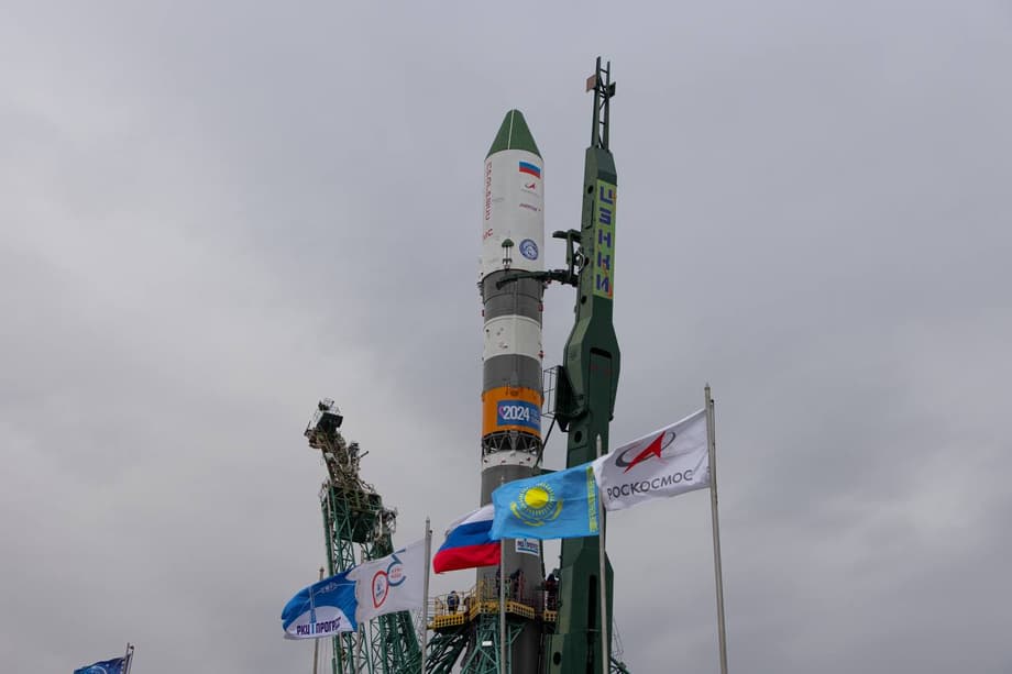 "Progress MS-29" en la plataforma de lanzamiento