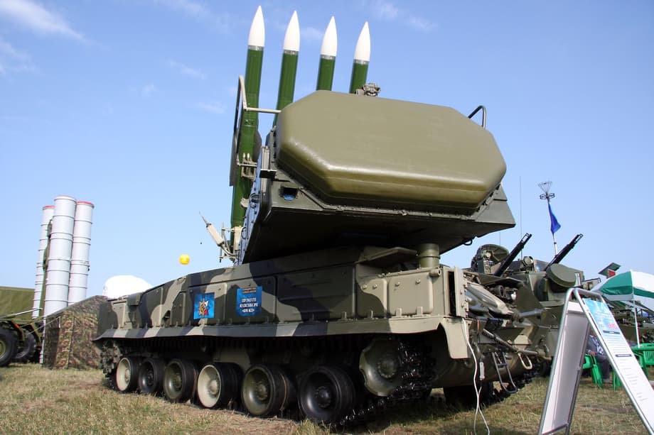 Самоходная установка 9А317Э ЗРК «Бук-М2Э»