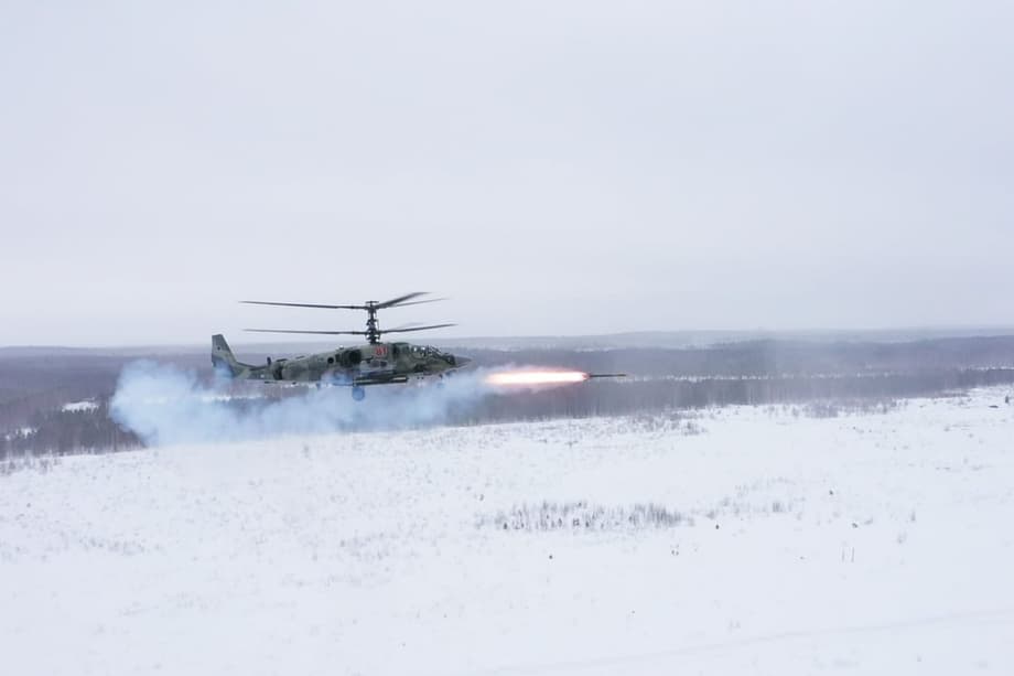 Launch of the Vikhr-1 missile 