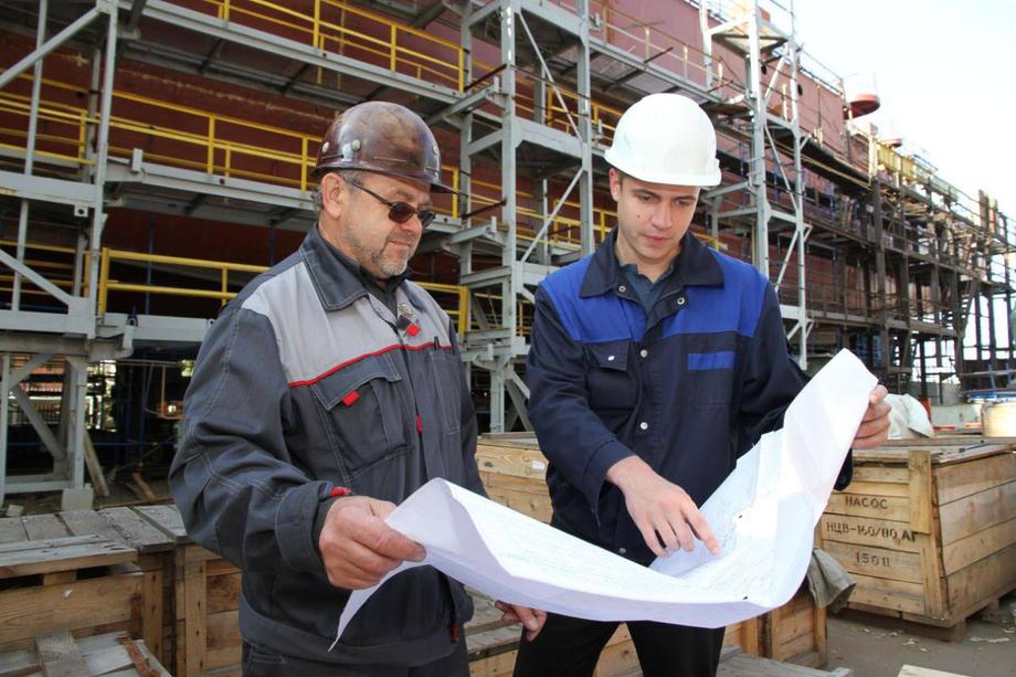 Work at one of the sites of "Severnaya Verf"