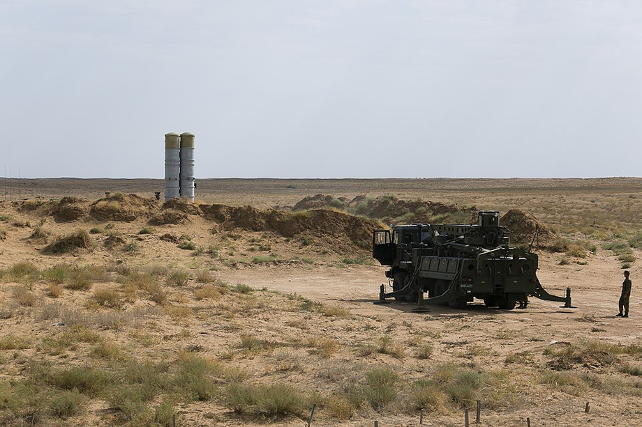 Deployed S-400 Triumph complex in the field