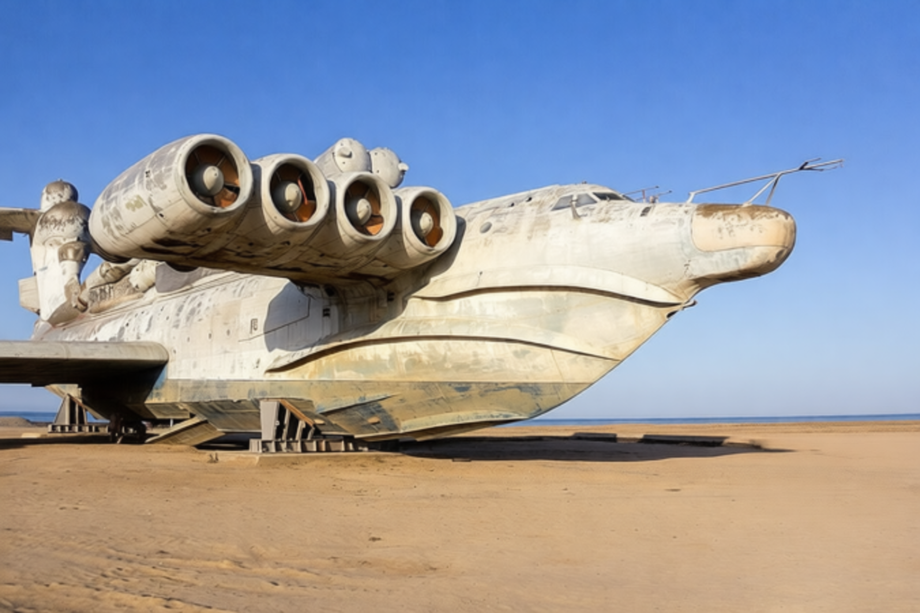 "Lun" - un ekranoplano de ataque gigante soviético portador de misiles del proyecto 903
