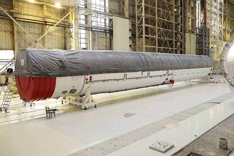 Опытный образец первой ступени ракеты «Союз-5»